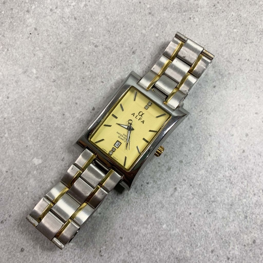 alfa original second jam tangan pria