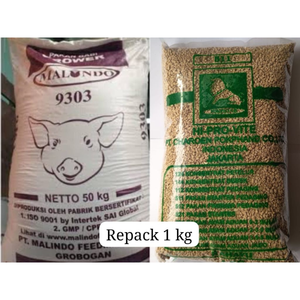 PAKAN BABI PUR BABI MALINDO 9303 PER KG (REPACK)