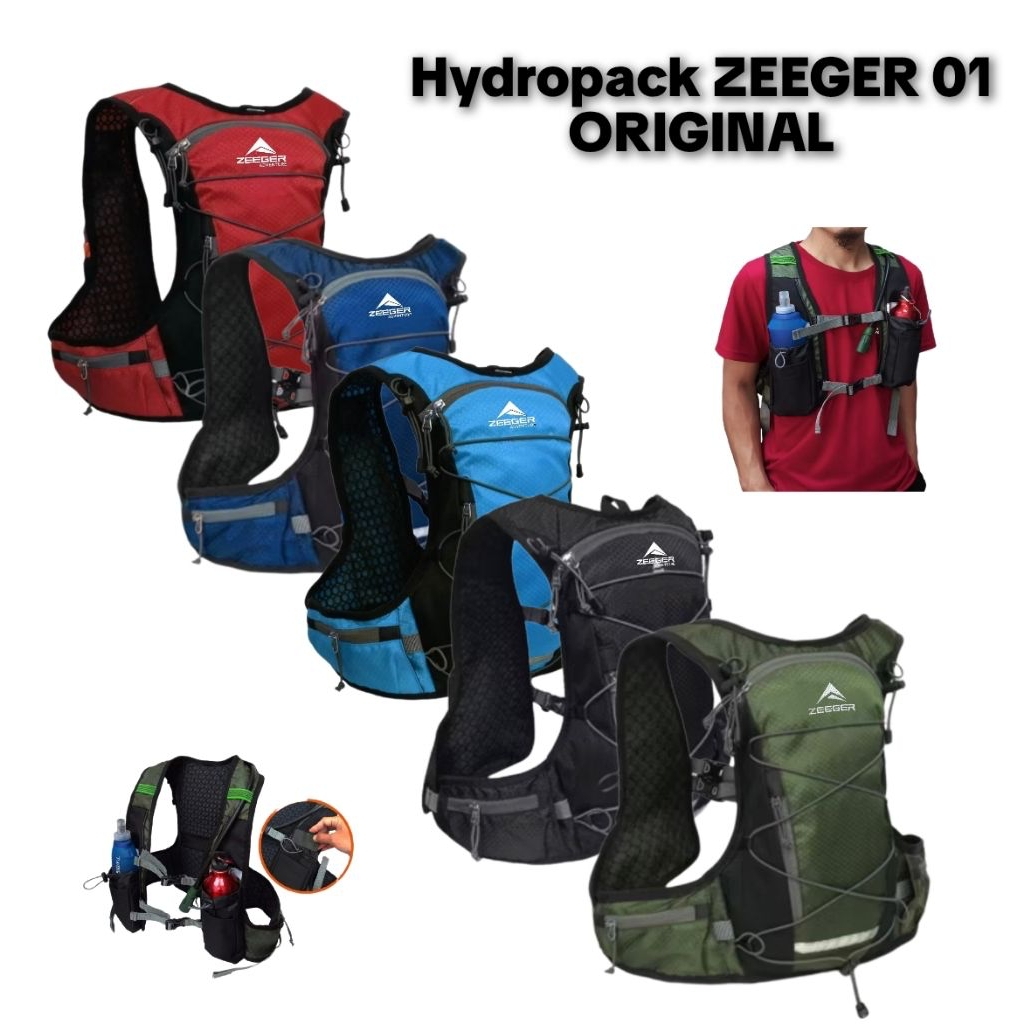 Zeeger Hydropack 10 Liter 01 Original/Tas Running/Tas Gunung/Tas Tektok Hiking