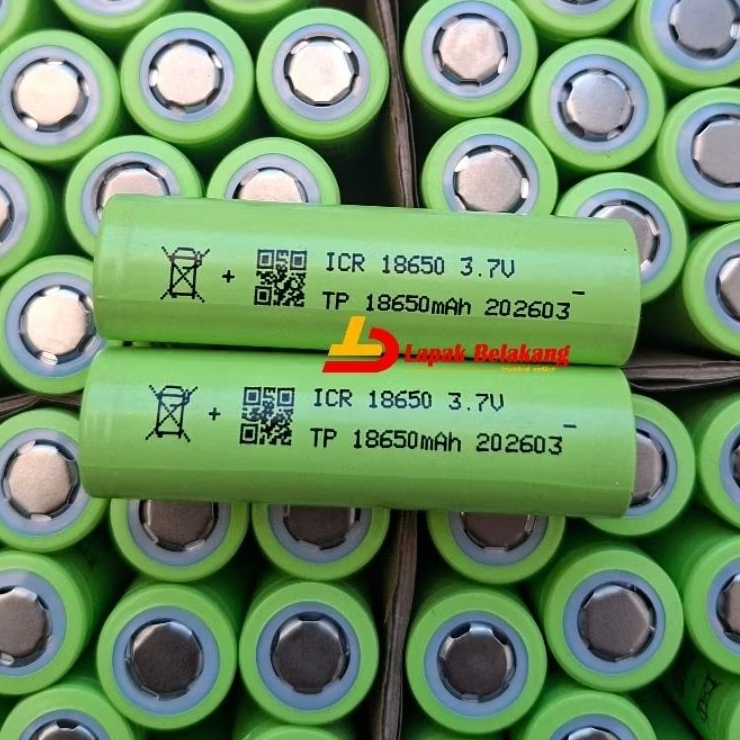 BATERAI TP 18650 3,7V High Drain Li-ion 18650mAh BARU
