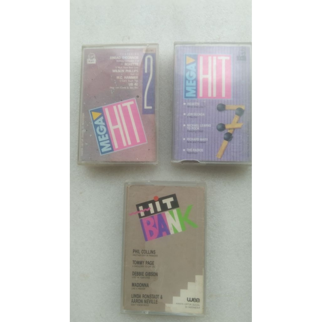 Kaset pita Mega Hit &Hit Bank
