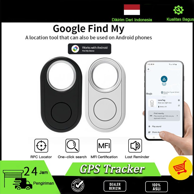 Pelacak iTag GPS Anti Hilang, Pelacak Bluetooth Untuk Dompet Kunci Hewan, Kompatibel Semua HP