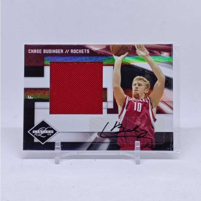 ORIGINAL Kartu Basket NBA 2009 PANINI LIMITED Chase Budinger AUTO & Authentic Jersey Patch NUMBERED 