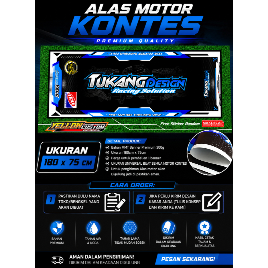 BANNER KARPET ALAS MOTOR KONTES CUSTOM