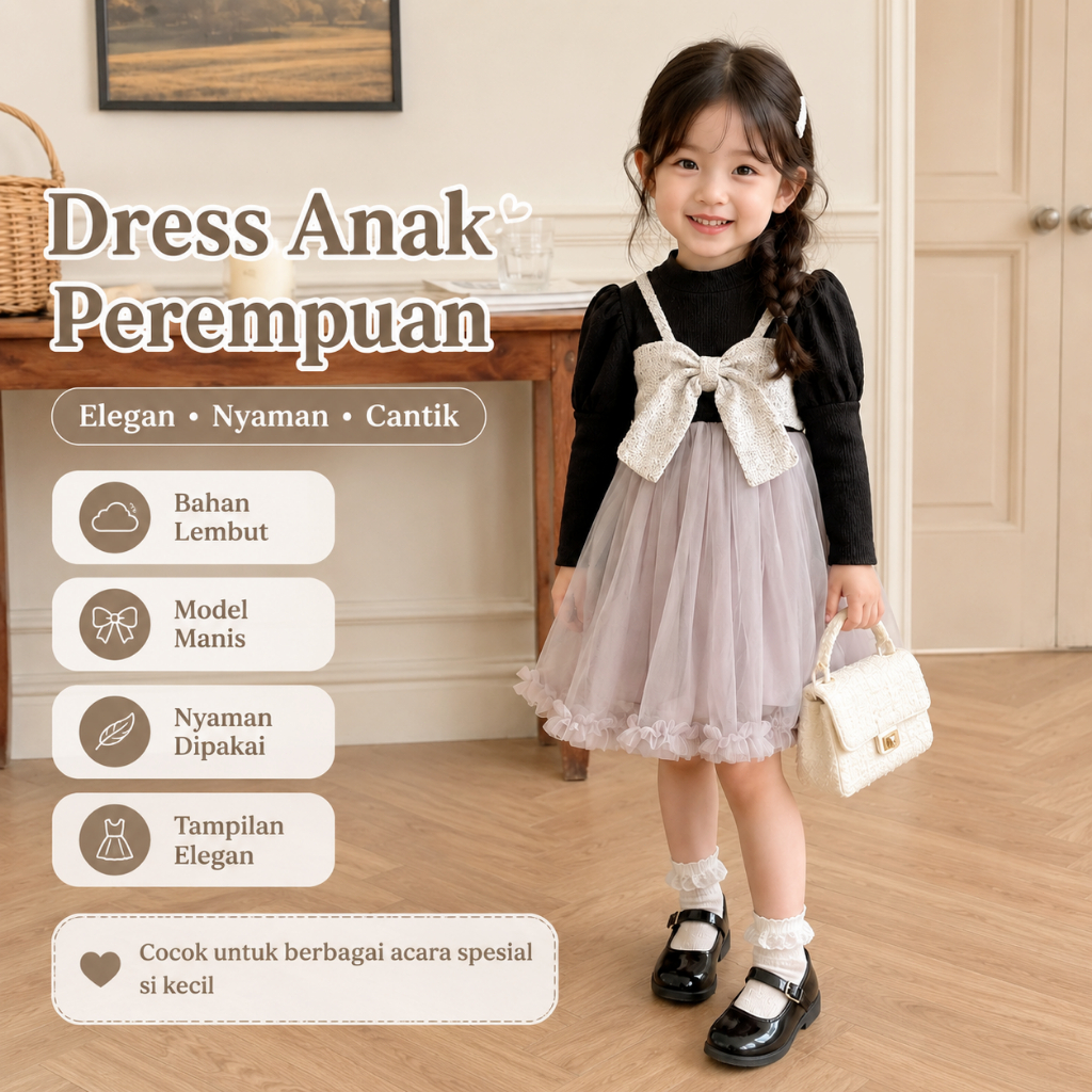 [PRINCESS ANAK]  0-4Tahun Dress Anak Perempuan gaun anak perempuan Tutu Skirt Gaun Pesta Anak Peremp