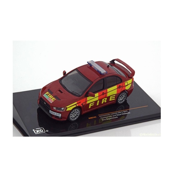 IXO 1/43 Mitsubishi Lancer Evo X 2011 - Humberside and West Midlands Fire Department