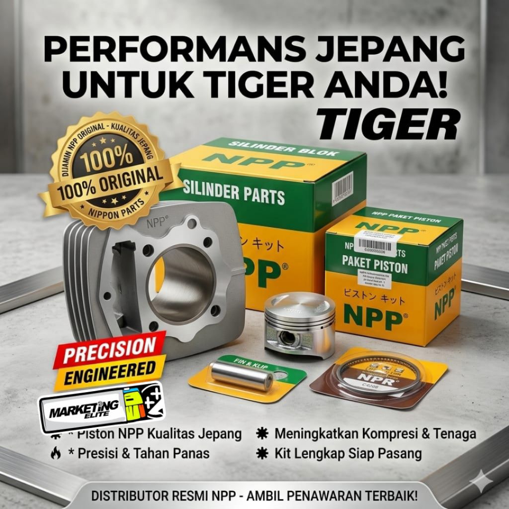 Blok Tiger NPP blok Tiger Npp Only atau set piston STD Tiger Npp