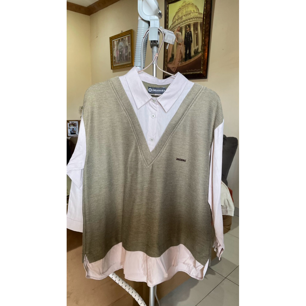 Preloved Orianara Kemeja Mix Knit