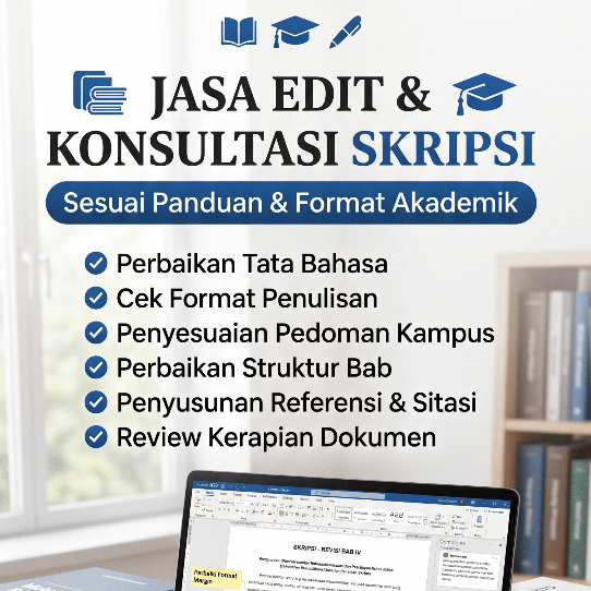 Jasa Edit Skripsi dan Konsultasi Sesuai Panduan