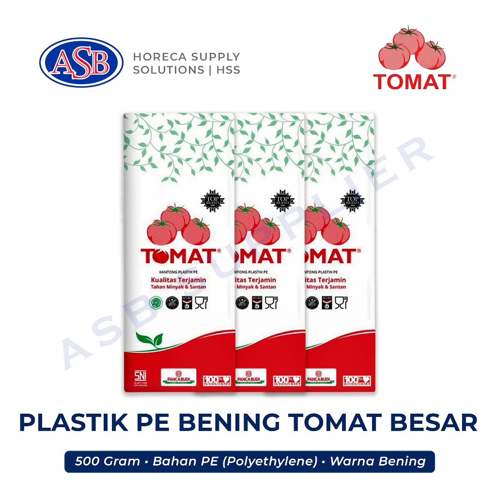 Plastik PE Bening Tomat BESAR (500 Gram)