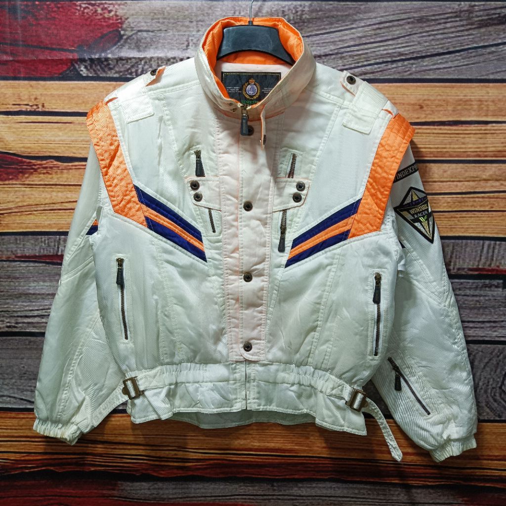 jaket vintage racing WINDEX boxy size XL casual bagus murah