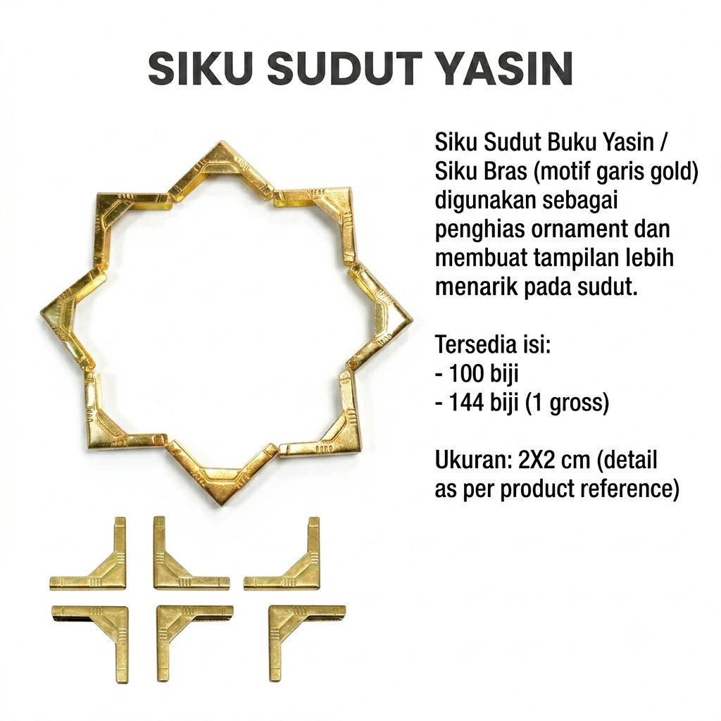 SIKU BUKU SUDUT BUKU YASIN 1 GROSS ISI 144 PCS