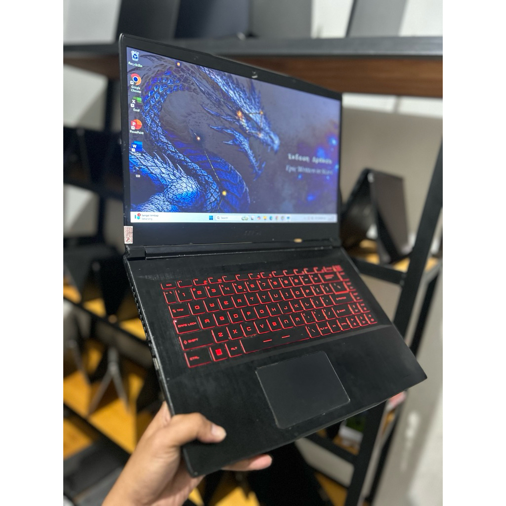 MSI GF63 THIN 9RCX , core i7 -9750H, Ram 16 , ssd 256-hdd 1tb