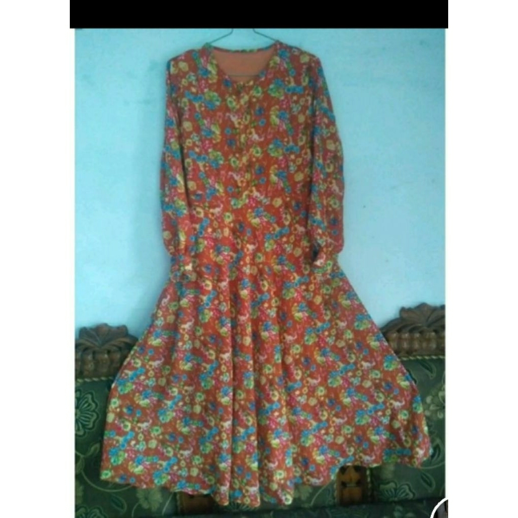 pl gamis ceruti bunga bata ld 102 pb 130