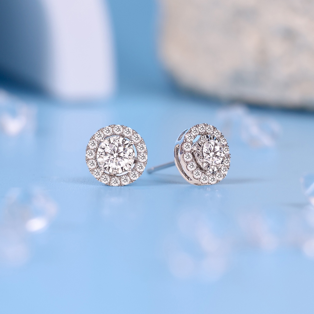 Anting Berlian Eropa Model Solitaire Setting - JB Berlian