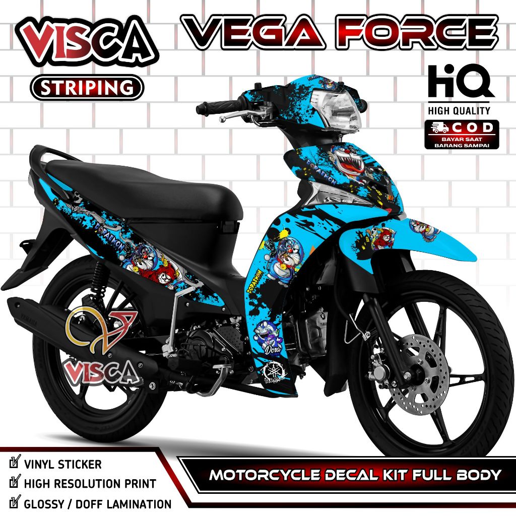 Decal Vega Force - Stiker Vega Force - Dekal Vega Force Full Body - Striping Vega Force Variasi - De