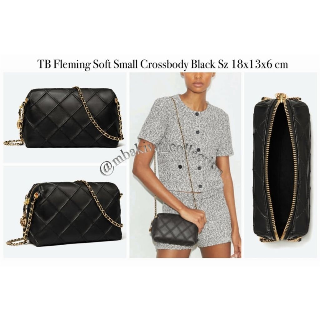TB Fleming Soft Small Crossbody Black