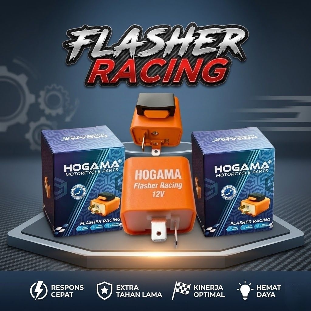 Flasher Racing Relay Sein LED Motor Universal Adjustable Bisa Disetel Cepat Lambat Beat Vario Mio Nm