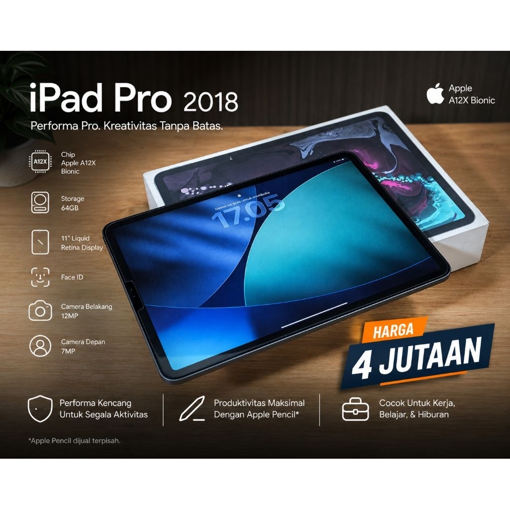 IPAD PRO 11 INCH 2018 64GB EX IBOX
