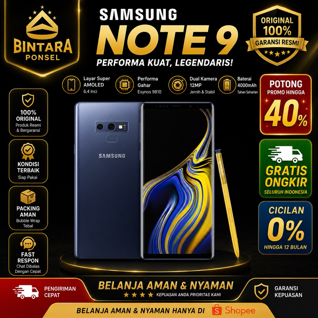 Samsung Note 9 512GB Second Resmi
