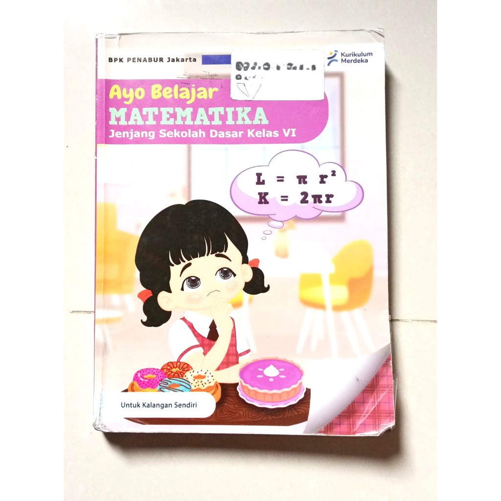 Buku Ayo Belajar Matematika Kelas VI 6 SDK BPK Penabur BEKAS