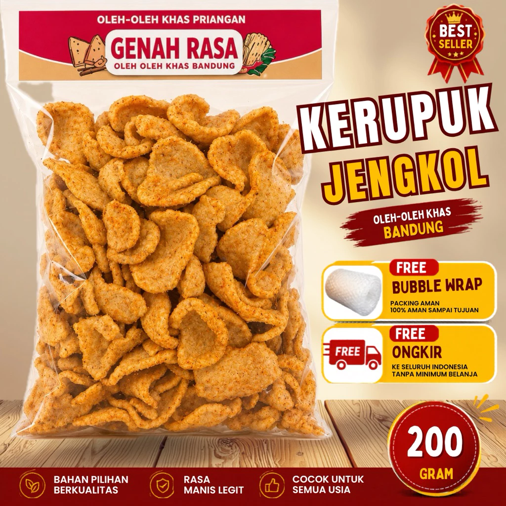Kerupuk Jengkol Pedas 200 g