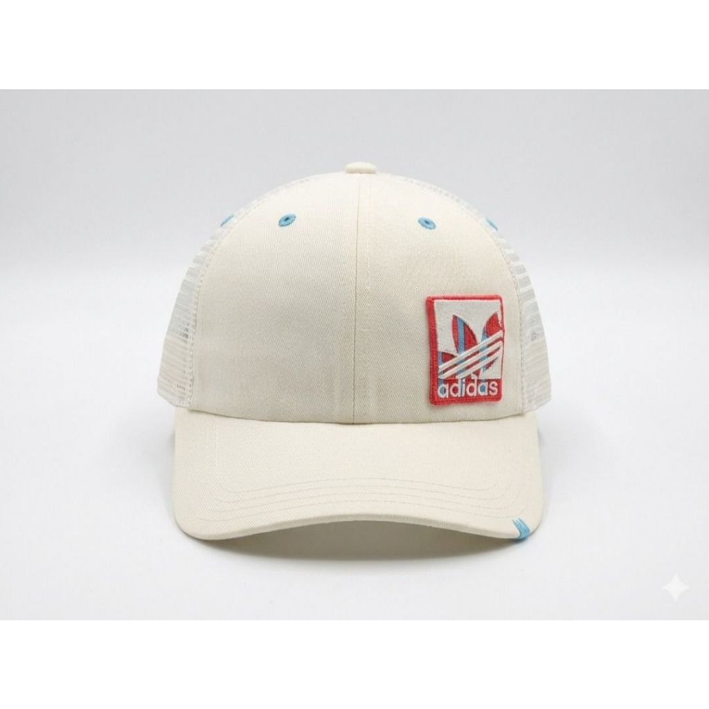link co topi Adidas Trefoil Vintage Trucker Mesh Visor Pendek