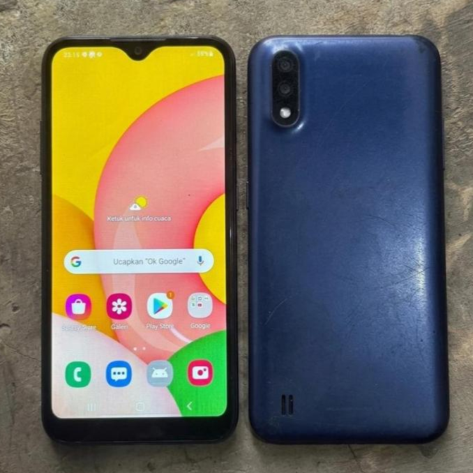 HP MURAH HP SAMSUNG GALAXY A01 2019 JARINGAN 4G HP SECOND BERKUALITAS NORMAL SIAP PAKAI