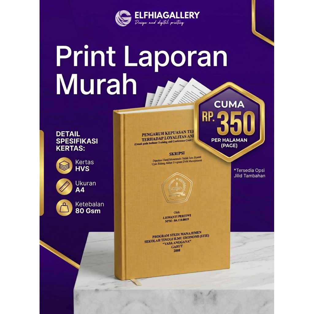 Print Laporan|Skripsi,Makalah,Laporan PKL dan dokumen Lainnya