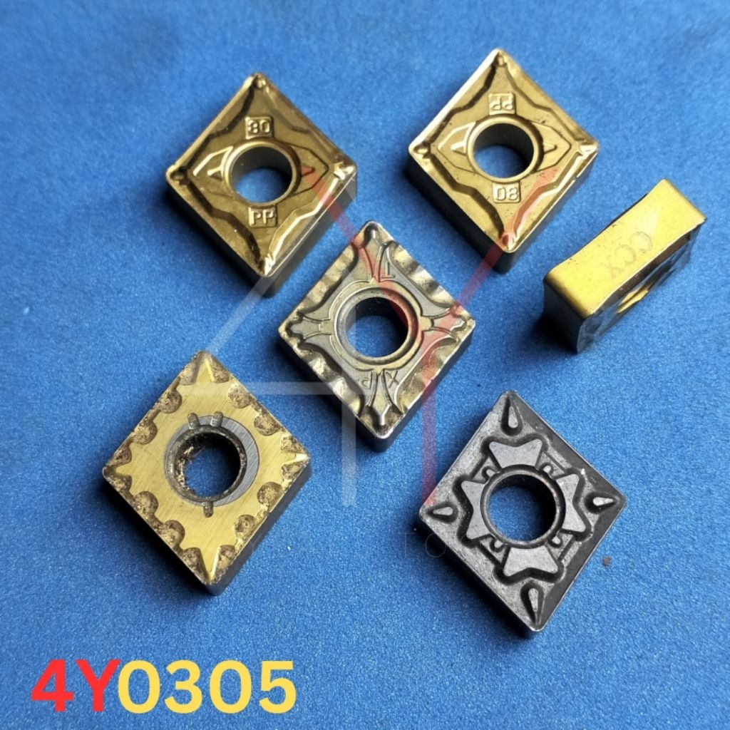 Insert CNMG12 0408 Cermet bekas seken..insert pisau bubut CNMG120408 CNMG12 04 08 cermet bekas seken
