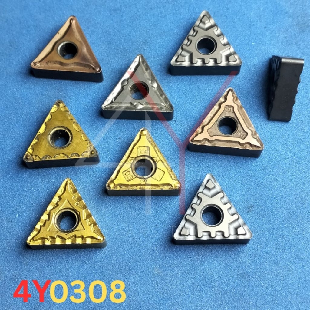 Insert CNMG12 0408 Cermet bekas seken..insert pisau bubut CNMG120408 CNMG12 04 08 cermet bekas seken