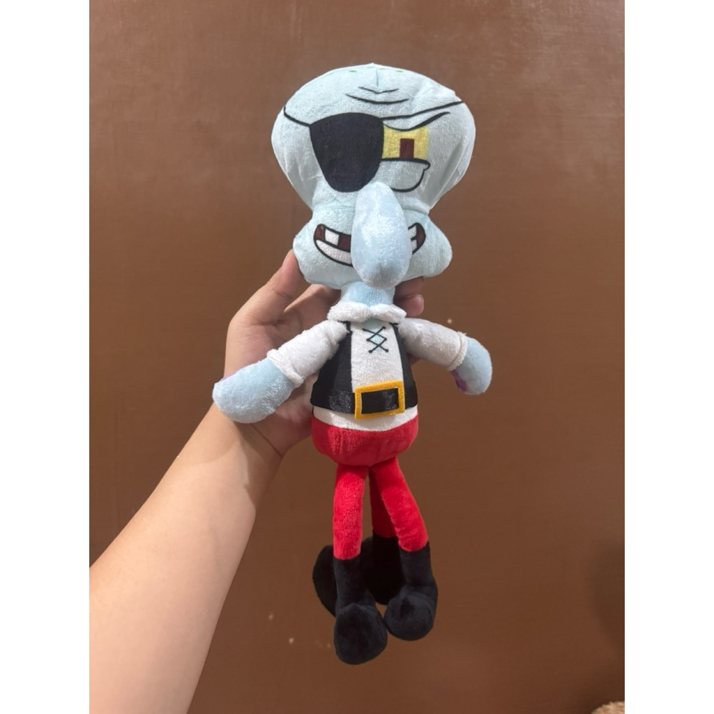 Boneka Karakter Squidward Bajaklaut size 35cm Original / Boneka Squidward Kostum BajakLaut / Boneka 