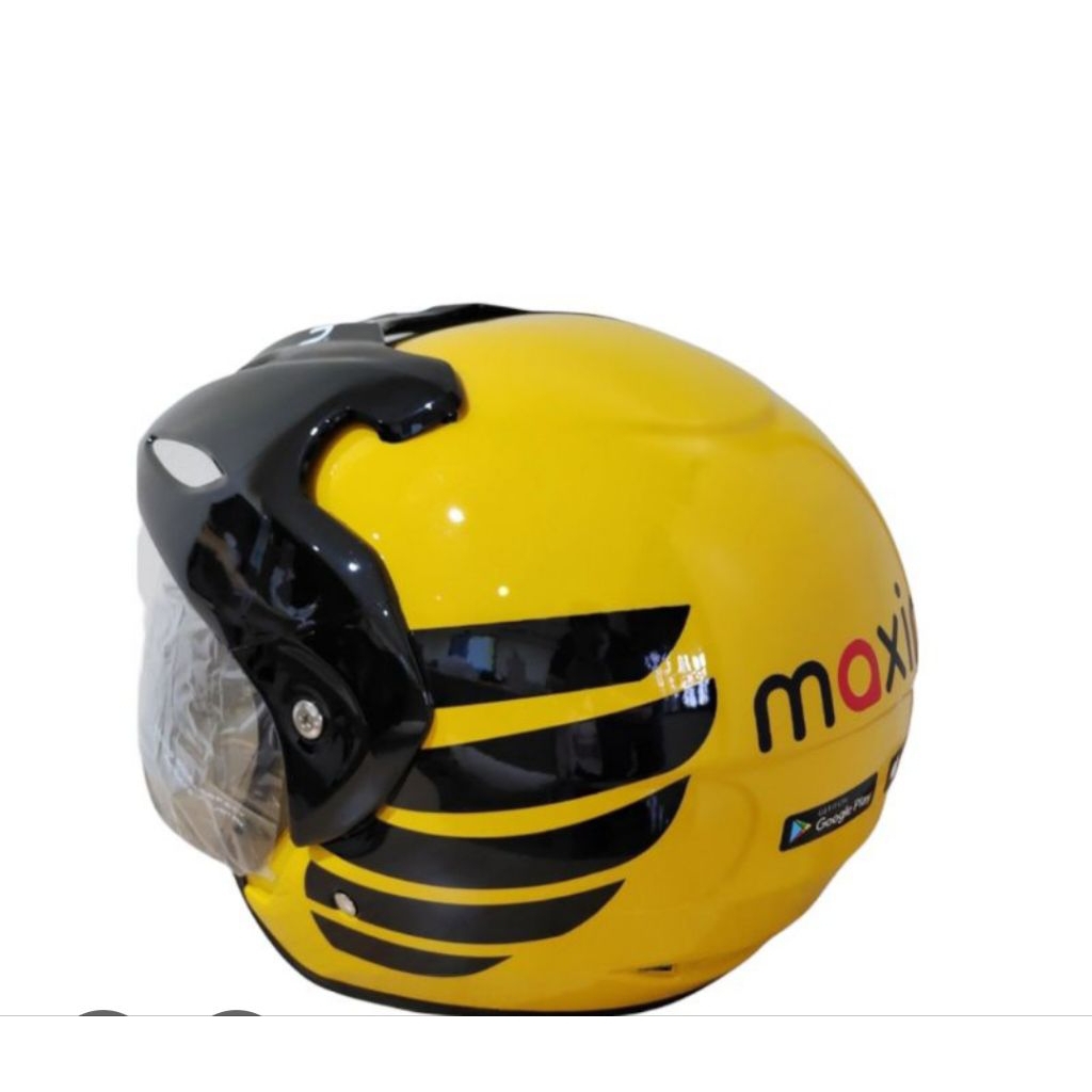 Helm Driver Ojol Maxim Desain Elegan dan Nyaman Dipakai