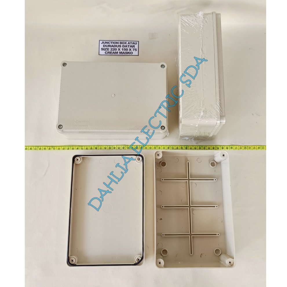 JUNCTION BOX ATAU DURADUS DATAR 220X150X75 CREAM MASKO