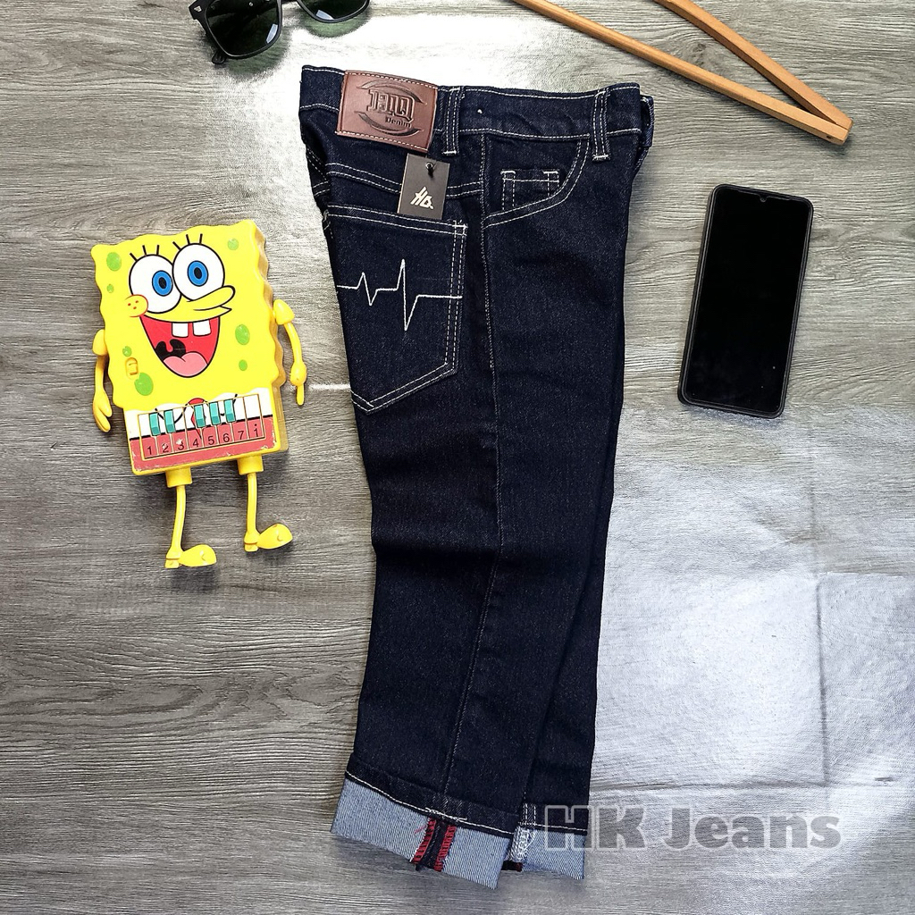 Celana jeans Selvedg Anak Laki-Laki 4-12 Tahun Standar Street termurah