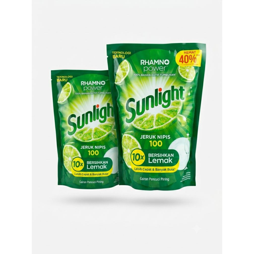 SUNLIGHT EXTRA ISI LEBIH BANYAK 1500ML | Sabun Cuci Piring | Kemasan Refil 1500ml | Lebih berbusa | 