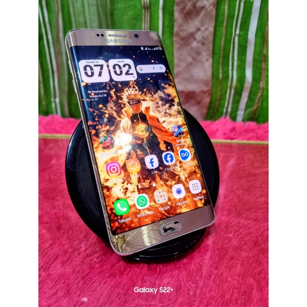 SAMSUNG S6 EDGE PLUS 4/64 GB MINUS RINGAN