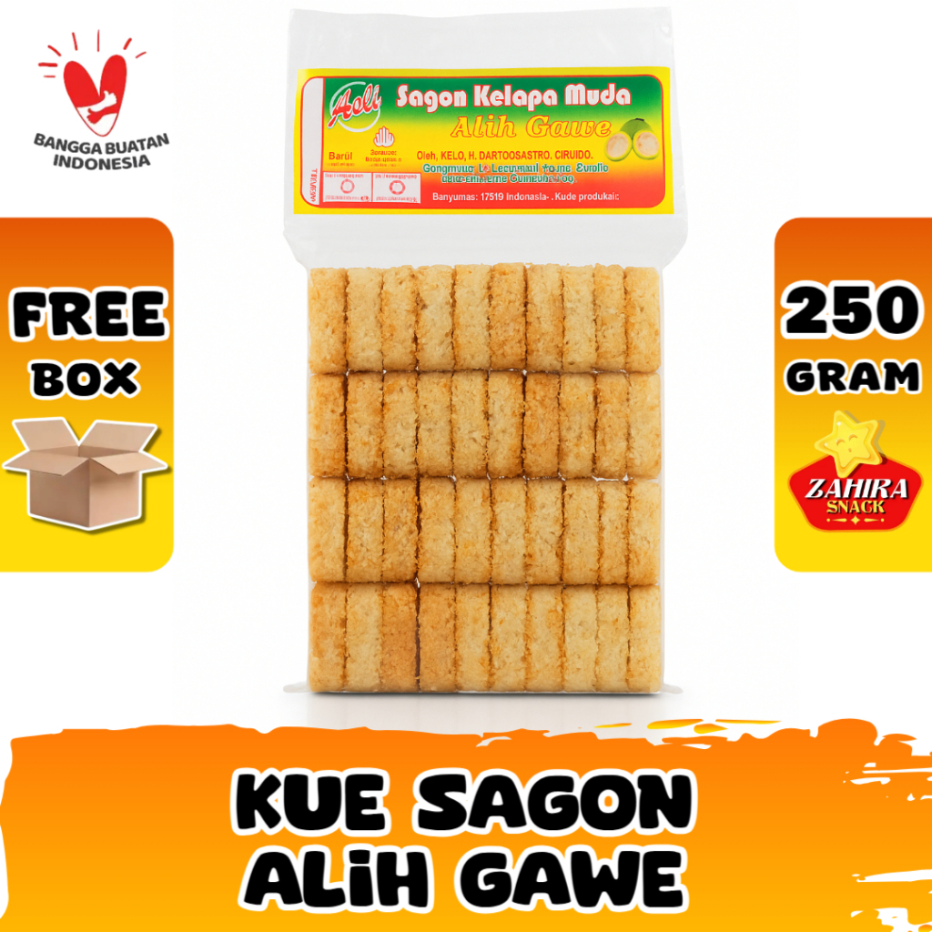 Kue Kering Lebaran Sagon Kelapa Muda Bakar Oleh-oleh Kebumen 250gram