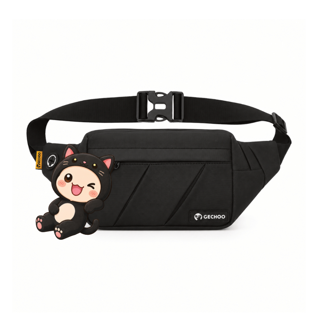GECHOO - Tas Waistbag Fabio Bum Bag Belt Tas Pinggang Pria Anti Air Bimo Tas HP Tas Dompet CB