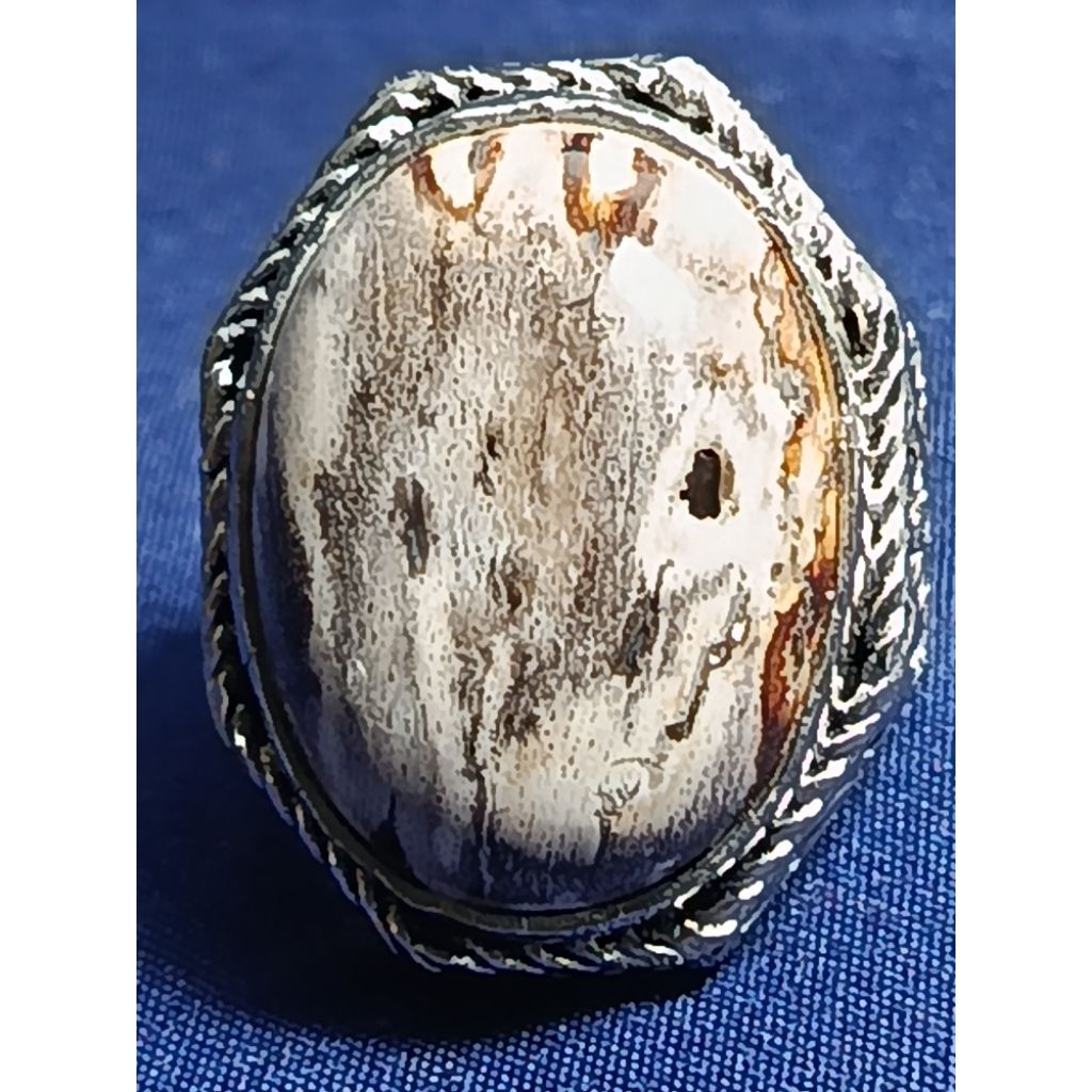 Natural Kelor Petrified Wood, DEER & MINK / Batu Fosil Kayu Kelor, COMBONG, RUSA & MINK