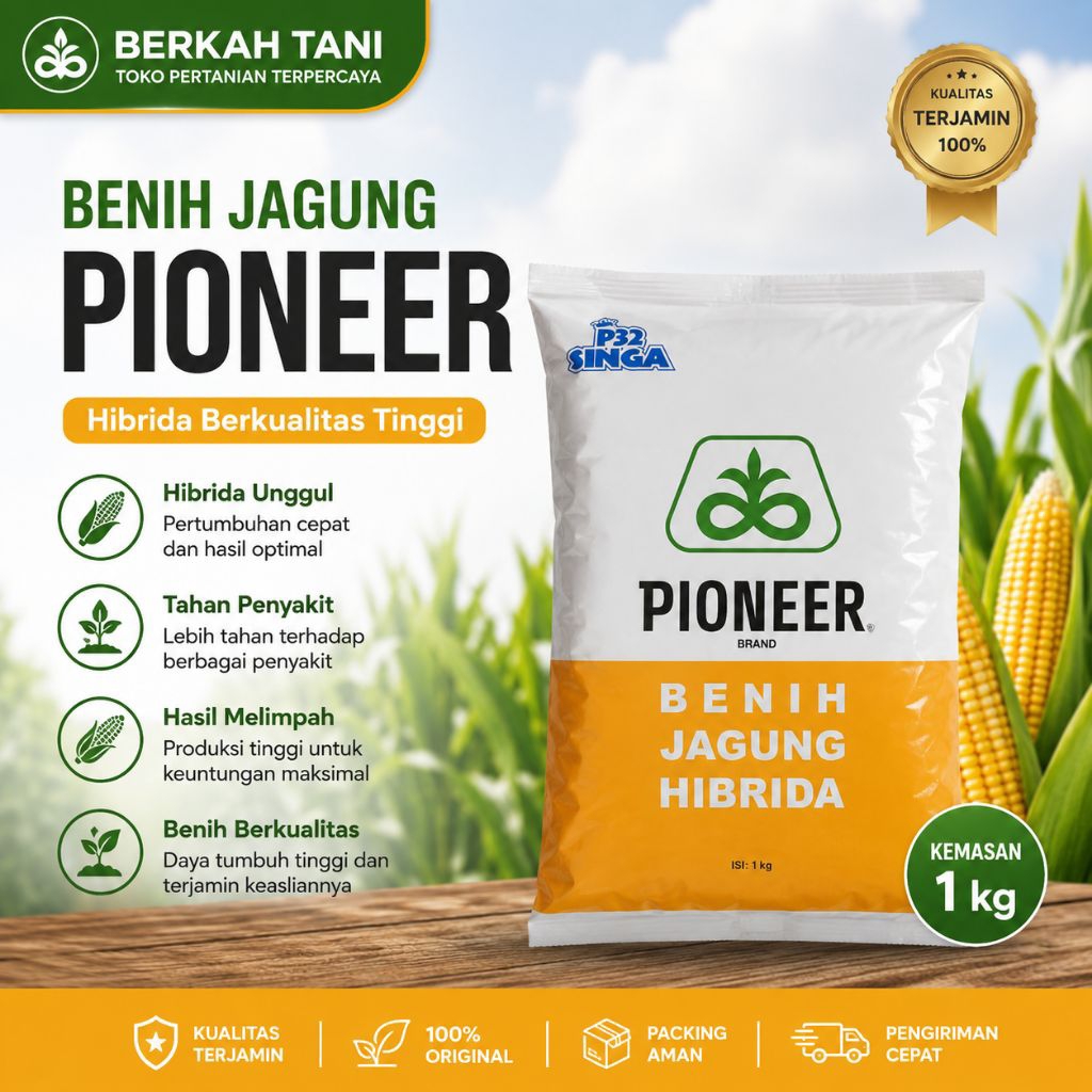 Benih Jagung Hibrida P32 Singa Kemasan 1kg