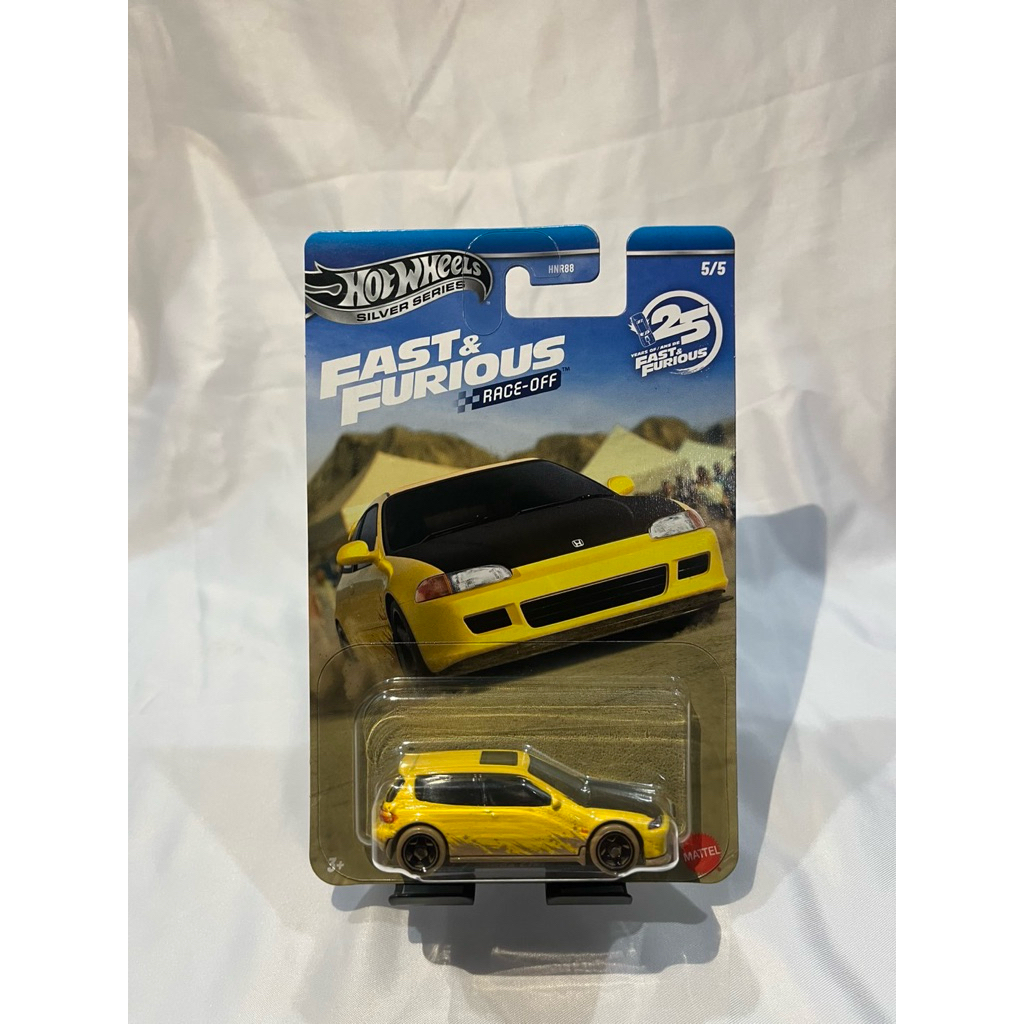 hotwheels civic ff eg kuning lumpur
