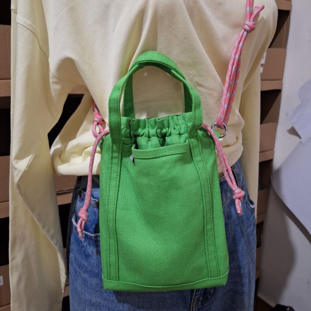 (BIBBI)(FREE AKSESORIS)TAS CANVAS MINI SLING/SLING BAG CANVAS MINI