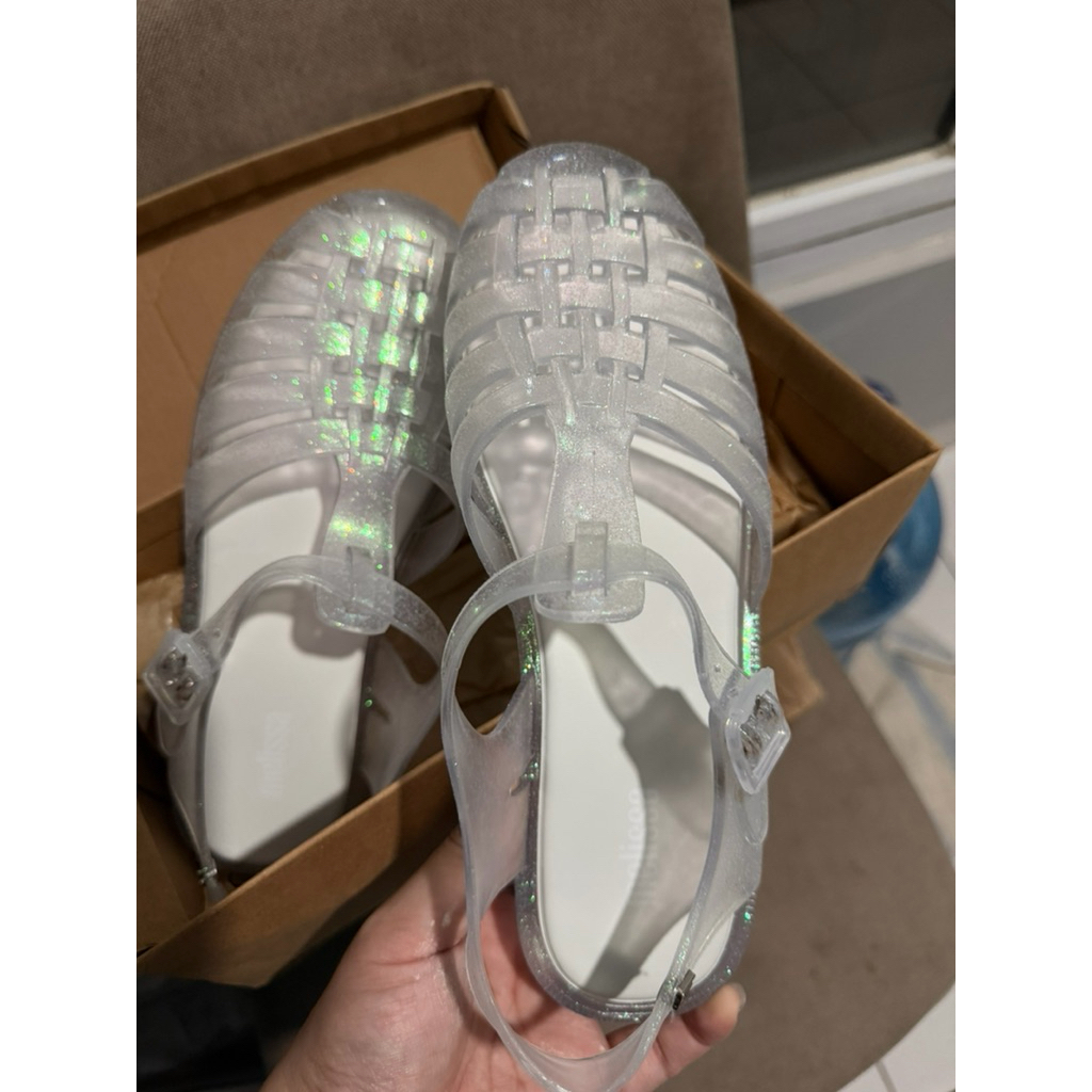 melissa Possession Shiny ( Glitter Clear Silver)