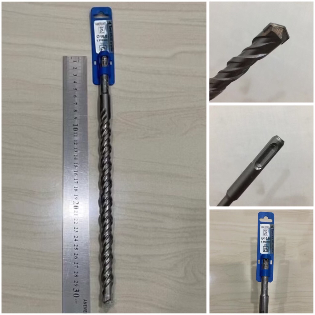 OSIRIS 16x310 Mata bor beton colok 16mm x 31cm sds plus tembok dinding hammer drill 16 mili concrete