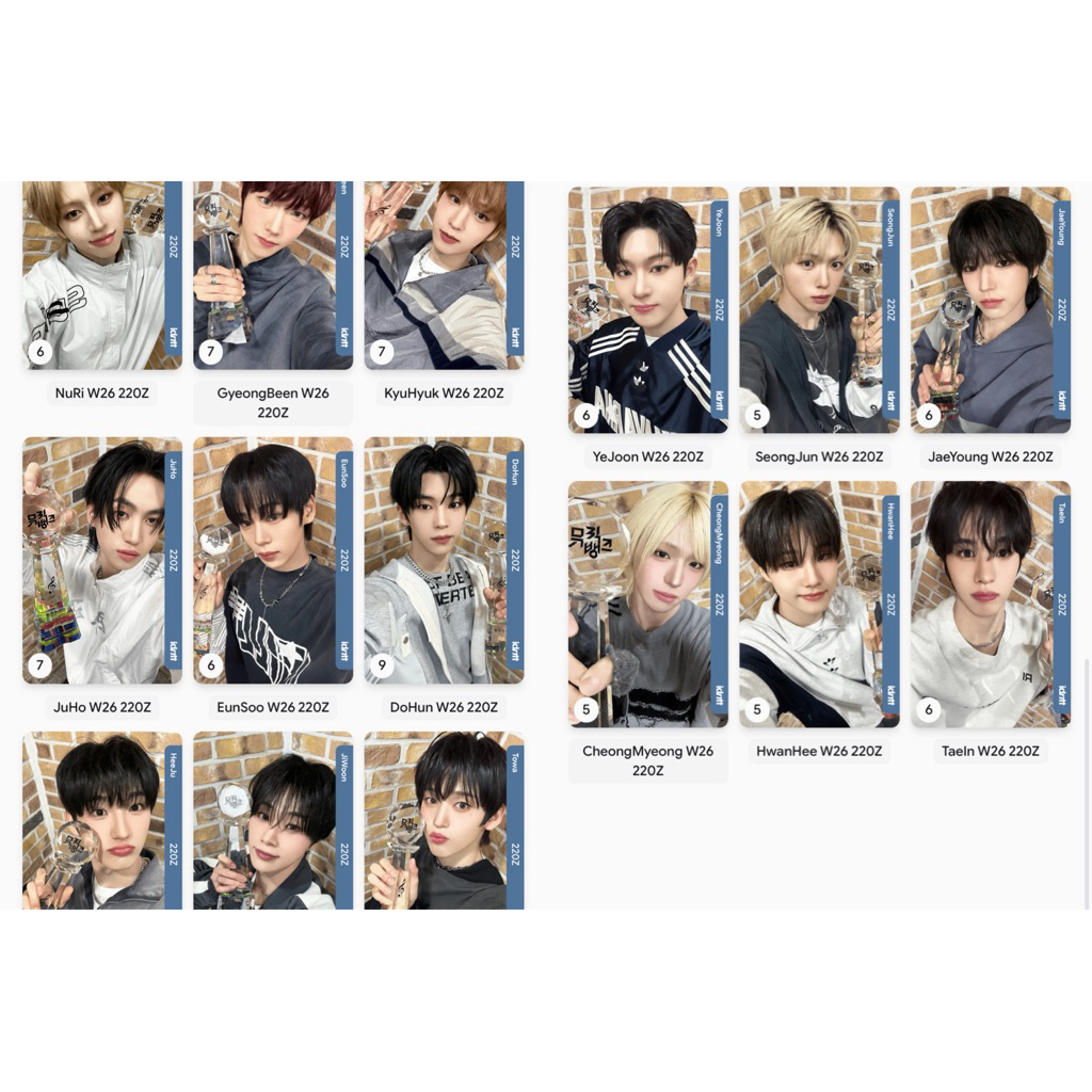 [BACA DESKRIPSI] idntt ETO Photocard Event Type Objekt Winter26 220Z (Music Bank Win Objekt)
