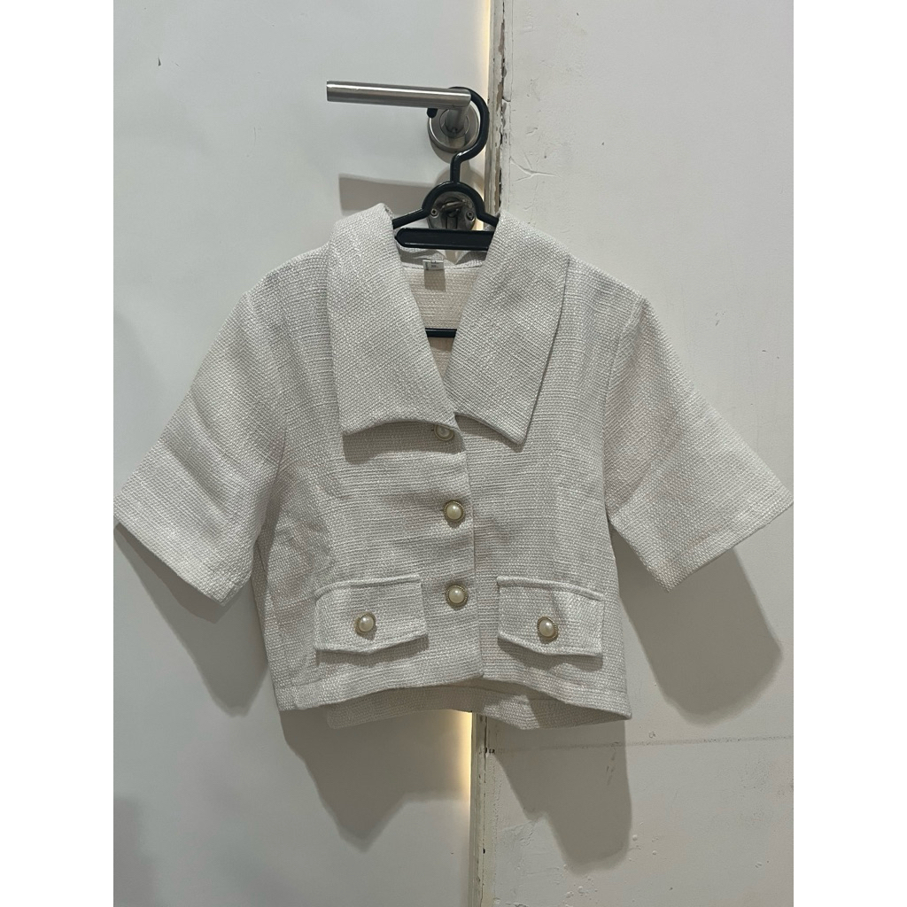 tweed blazer preloved