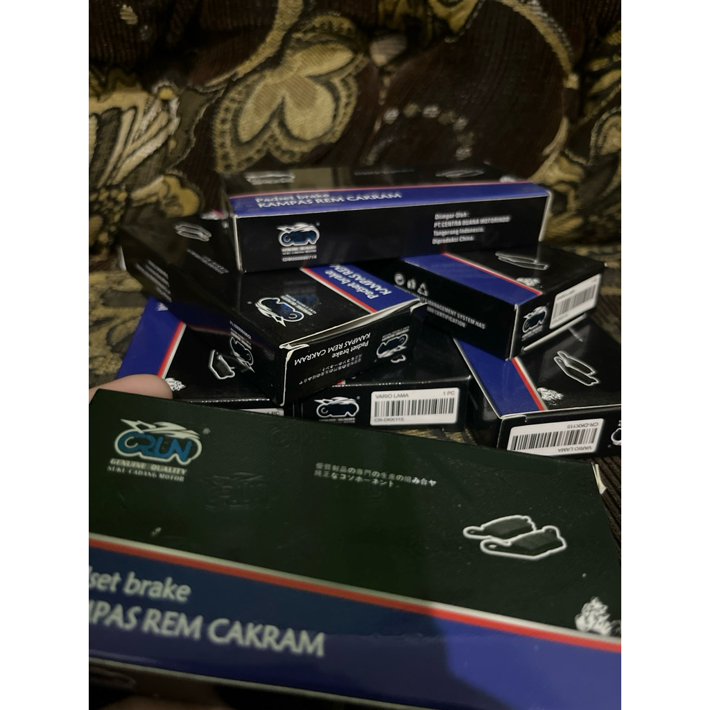 KAMPAS REM CAKRAM (Padset brake) Packing Set Kampas Rem Cakram Motor Depan/Belakang – Kualitas Premi