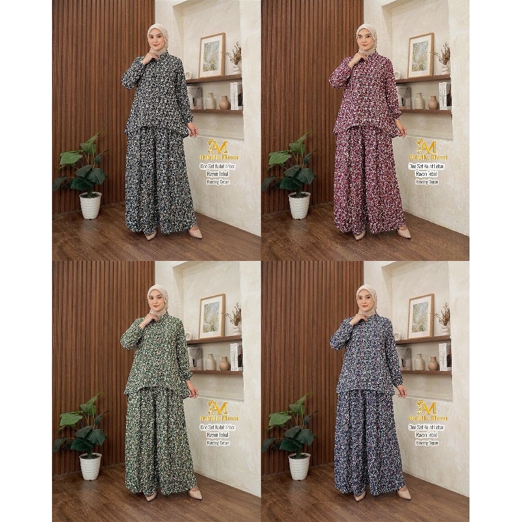 ONE SET KULOT LEBAR/ONE SET NABILA ORY ASHILLA MESSI