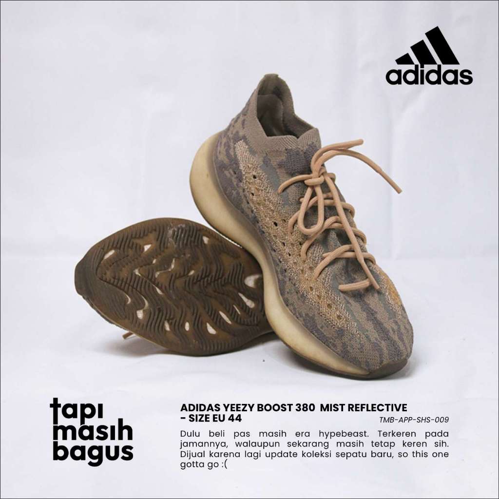 SEPATU ADIDAS YEEZY BOOST 380 - SIZE EU 44 - TMB PRELOVED